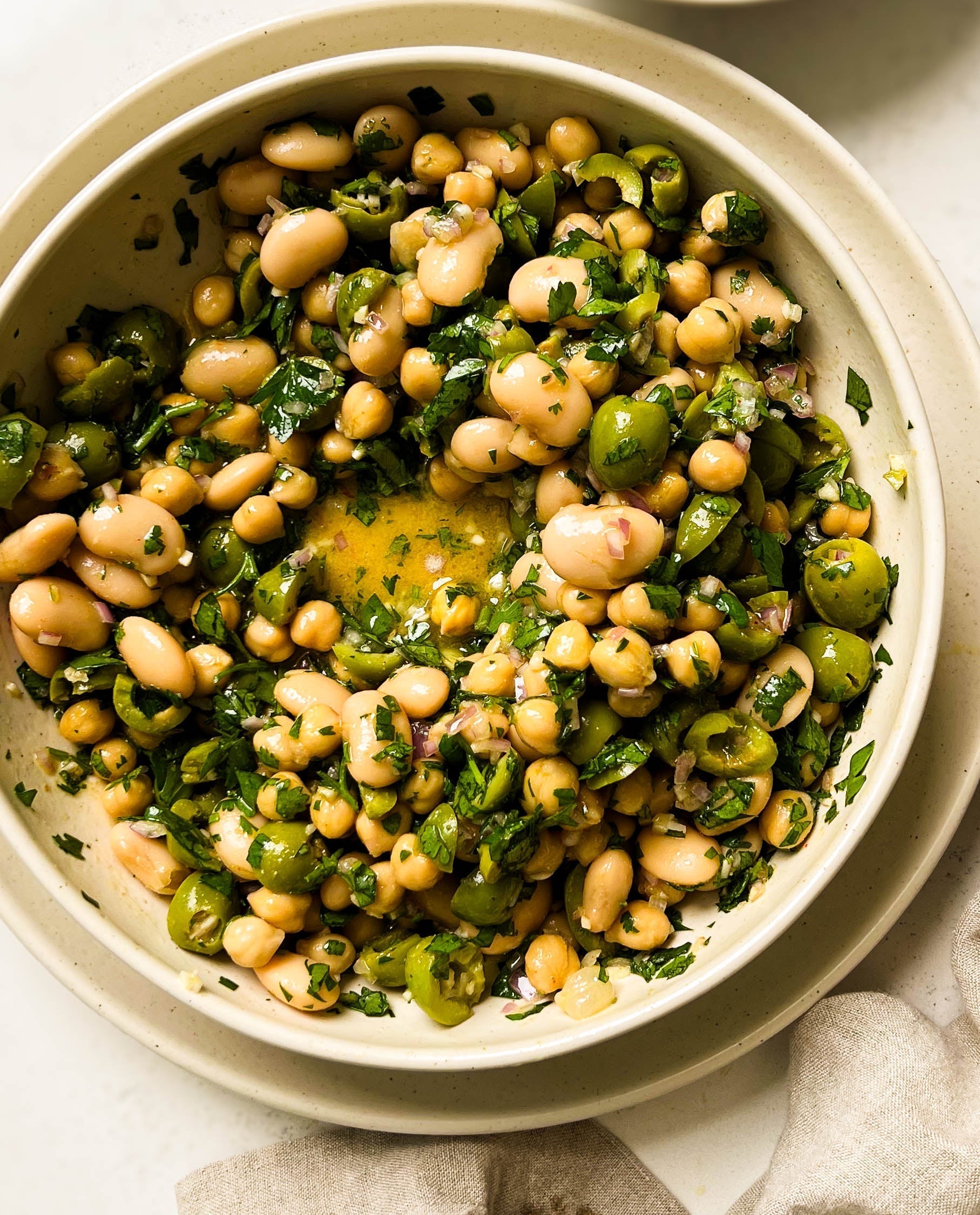Green Olive Bean Salad