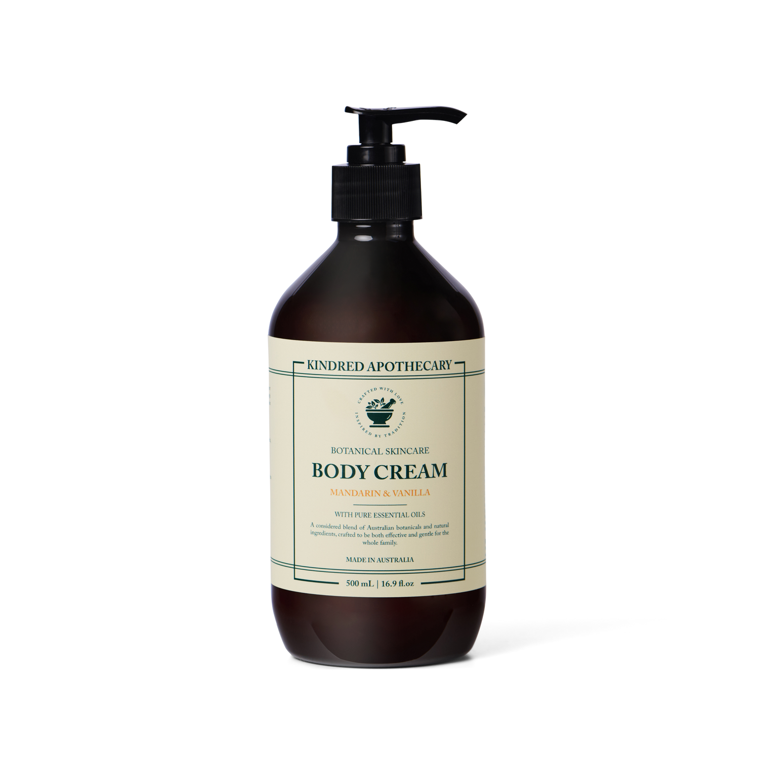 Kindred Apothecary Australian Mandarin & Vanilla Body Cream Deep Hydration For Sensitive Skin